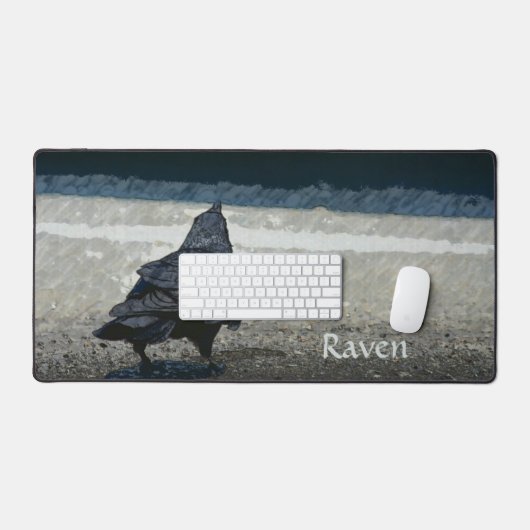 Urban Black Bird Gothic Grijs Zwart Bureaumat (Keyboard & Muis)