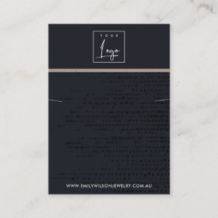 URBAN BLACK KRAFT STIPPEN KETTING ARMBAND DISPLAY VISITEKAARTJE