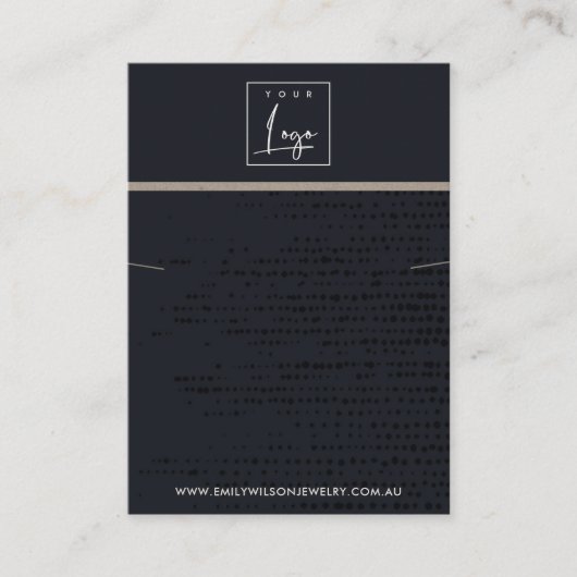 URBAN BLACK KRAFT STIPPEN KETTING ARMBAND DISPLAY VISITEKAARTJE (Voorkant)