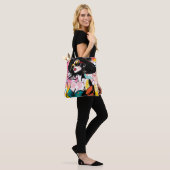 Urban Bloom Silhouette Tote Tas🌸✨ Bag (Op model)