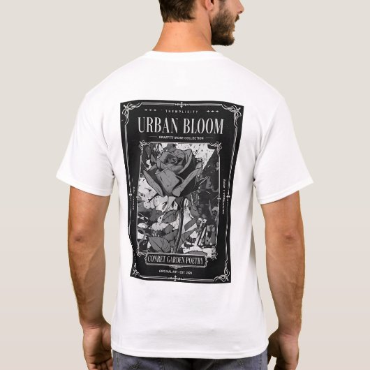Urban Bloom Street Art T-shirt (Achterkant)