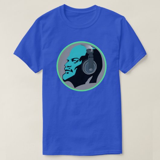 URBAN BLUE LENIN MET HOOFDTELEFOONS T-SHIRT (Design voorkant)