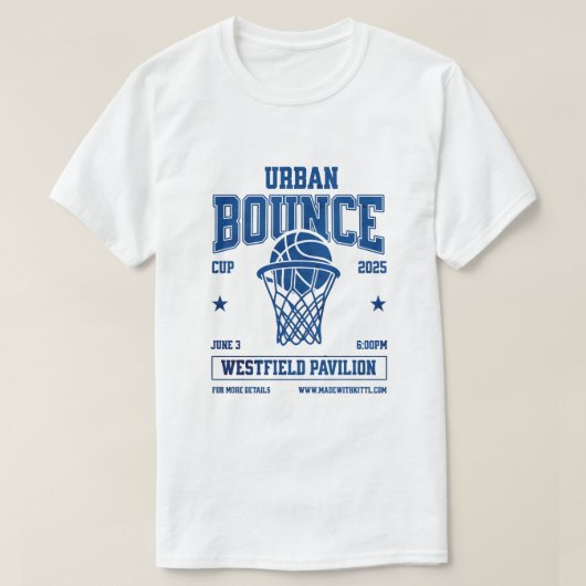 Urban Bounce Cup 2025 Basketball Event T-Shirt (Design voorkant)