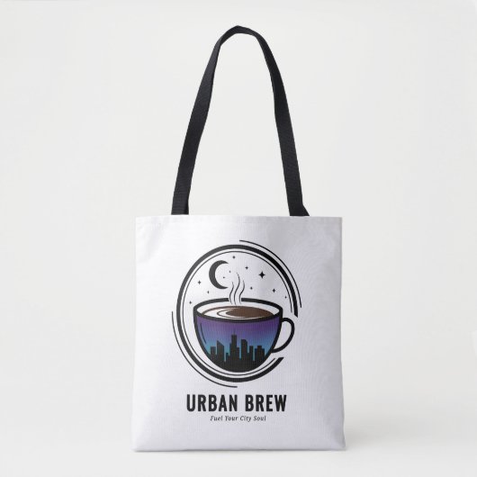 Urban Brew City Skyline Coffee Tote Bag (Voorkant)