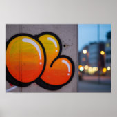 Urban Bubble-stijl graffiti Poster (Voorkant)