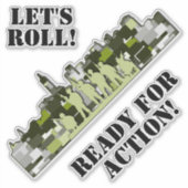 Urban Camo Cityscape Sticker (Voorkant)