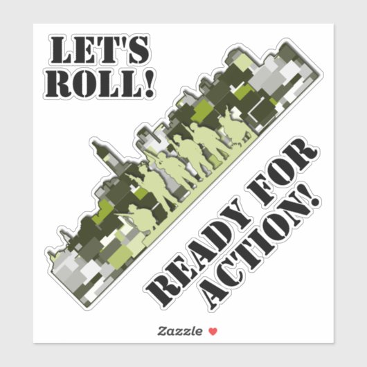 Urban Camo Cityscape Sticker (Vel)