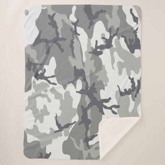 Urban Camo Sherpa Deken (Voorkant)