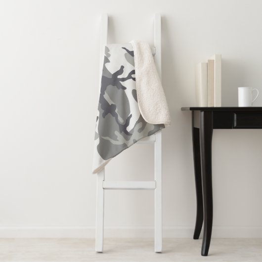 Urban Camo Sherpa Deken (In situ)