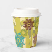 Urban Camouflage Floral Pattern Birthday Papieren Bekers (Achterkant)