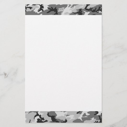Urban Camouflage Pattern - Black & Grey Briefpapier (Voorkant)
