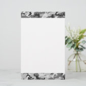 Urban Camouflage Pattern - Black & Grey Briefpapier (Staand voorkant)