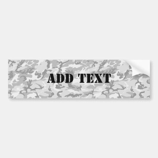 Urban Camouflage Pattern - Black & Grey Bumpersticker (Voorkant)