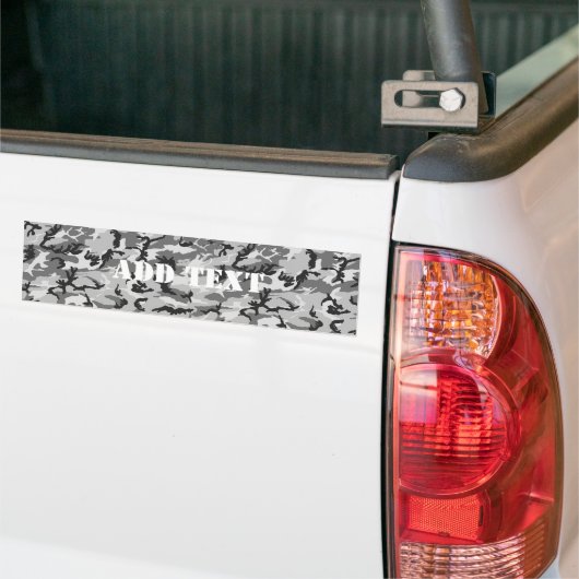 Urban Camouflage Pattern - Black & Grey Bumpersticker (Op Truck)
