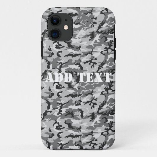 Urban Camouflage Pattern - Black & Grey Case-Mate iPhone Case (Achterkant)
