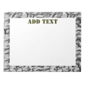 Urban Camouflage Pattern - Black & Grey Notitieblok (Voorkant)