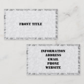 Urban Camouflage Pattern - Black & Grey Visitekaartje (Voorkant / Achterkant)