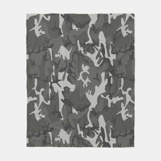 Urban Camouflage Pattern Fleece Deken (Voorkant)
