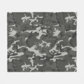 Urban Camouflage Pattern Fleece Deken (Voorkant (Horizontaal))