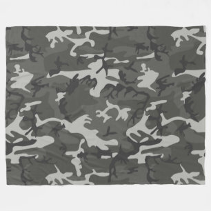 Urban Camouflage Pattern Fleece Deken