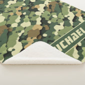 Urban Camouflage Sherpa Deken (3/4)