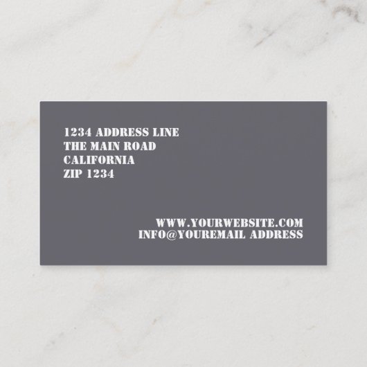 Urban Camouflaged Pattern Visitekaartje (Achterkant)