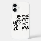 Urban Canvas: Rebel Artiest iPhone Case (Achterkant)