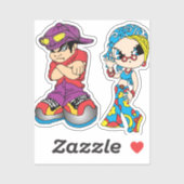 Urban Cartoon Duo Tee Sticker (Vel)