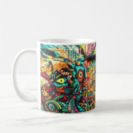 Urban Chaos Mug – Vibrant Street Art Energy Koffiemok