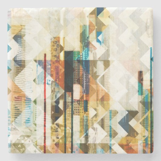 Urban Chevron II Stenen Onderzetter (Voorkant)