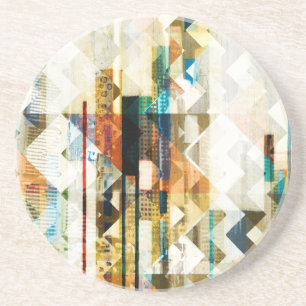 Urban Chevron II Zandsteen Onderzetter