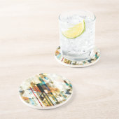 Urban Chevron II Zandsteen Onderzetter (Zijkant)