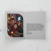 Urban Chic Cozy Vibes Retro Christmas Photo Feestdagen Kaart (Binnen)