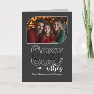 Urban Chic Gezellige Sfeer Retro Kerst Foto Feestdagen Kaart