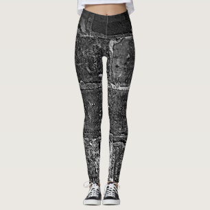 Urban Chic: koele bakstenen wandtextuur Leggings
