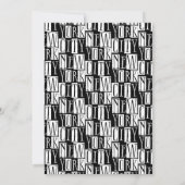 Urban Chic New York City Wedding Invitations Kaart (Achterkant)