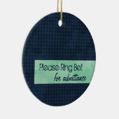 Urban Chic Please Ring Bell Ornament (Rechts)