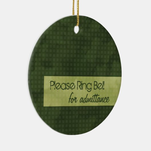 Urban Chic Please Ring Bell Ornament (Rechts)