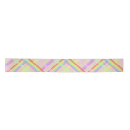Urban Chic Rainbow Plaid Patroon Satijnen Lint