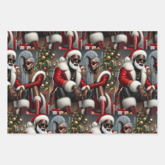 Urban Chic Santa Inpakpapier Vel