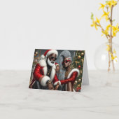 Urban Chic Santa Kaart (Gele Bloem)