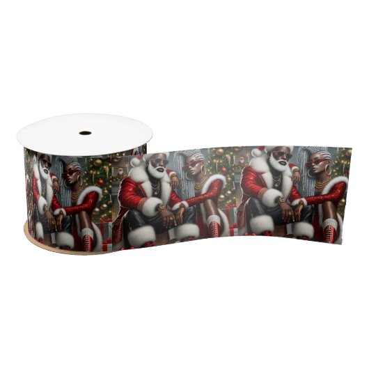Urban Chic Santa Satijnen Lint (Spoel)