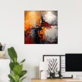 Urban Chroma: Woede & Licht Poster (Thuiskantoor)