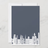 Urban City Baby shower vraagt Kaart (Achterkant)