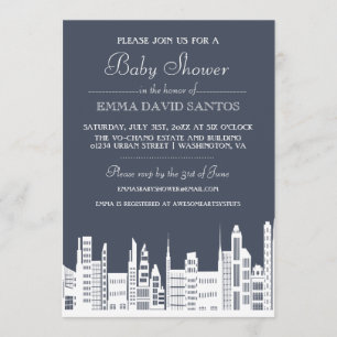 Urban City Baby shower vraagt Kaart