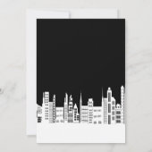 Urban City Bachelorette Party Uitnodigingen (Achterkant)