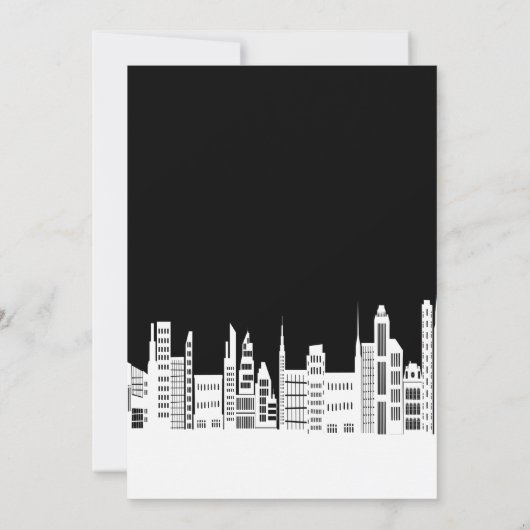 Urban City Bachelorette Party Uitnodigingen (Achterkant)