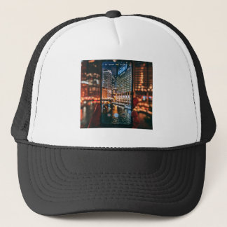Urban City Night Cyberpunk Esthetische Truckerhoed Trucker Pet
