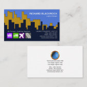 Urban City Skyline Silhouette Logistics Visitekaartje (Voorkant / Achterkant)