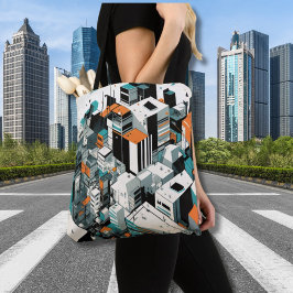 Urban City Skyscraper Hoogbouw Abstract Tote Bag